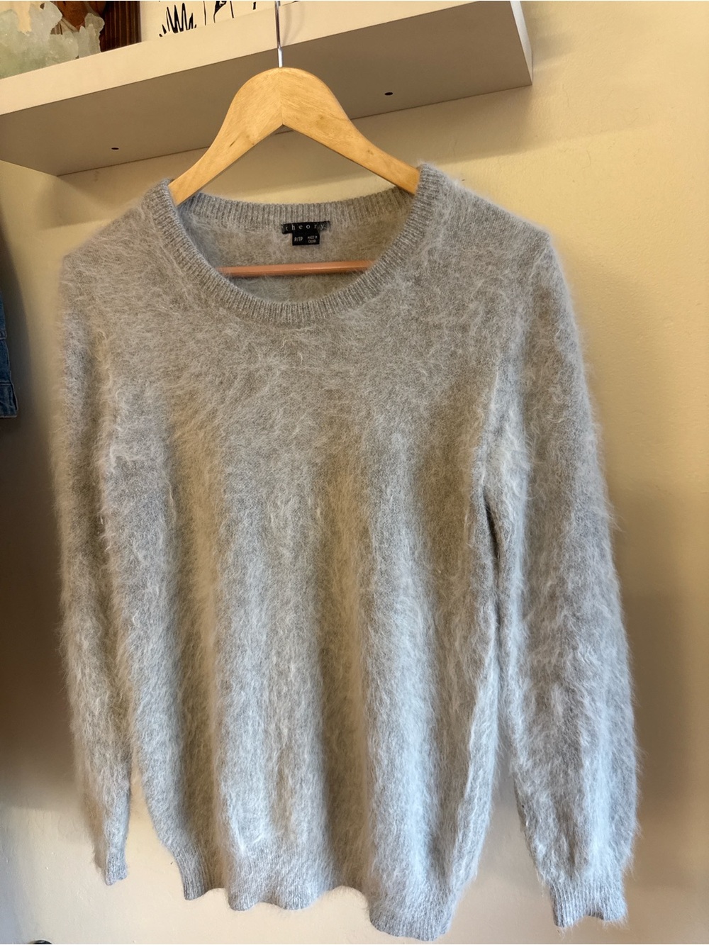 Theory Angora Crewneck Sweater
